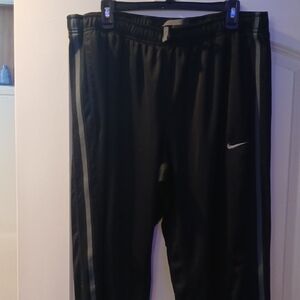 Nike Black Pants with Gray Stripes